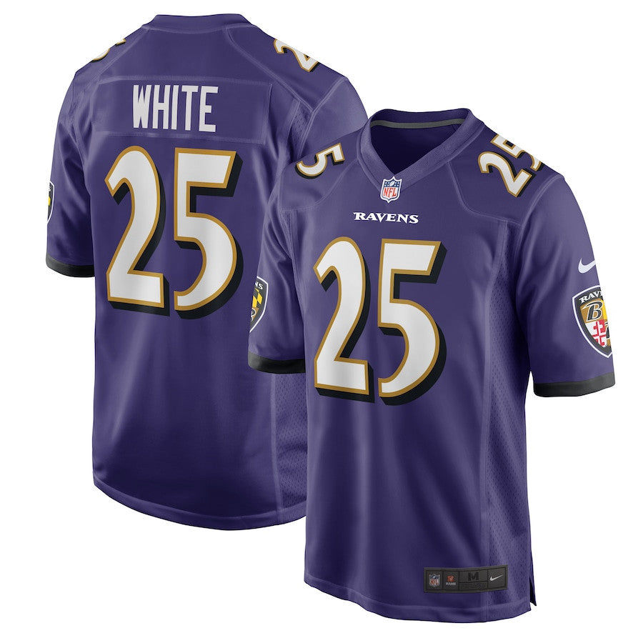 Tre'Davious White 25 Baltimore Ravens Team Game Men Jersey - Purple