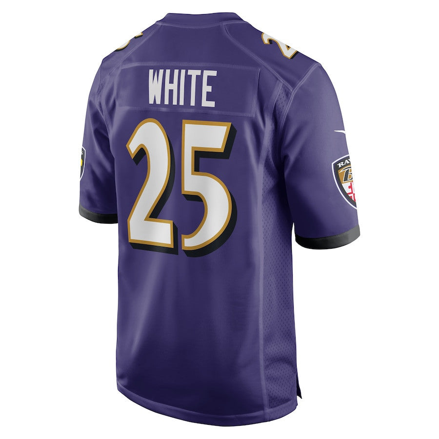 Tre'Davious White 25 Baltimore Ravens Team Game Men Jersey - Purple