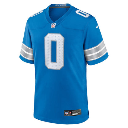 Jahmyr Gibbs 0 Detroit Lions Game Player Men Jersey - Blue
