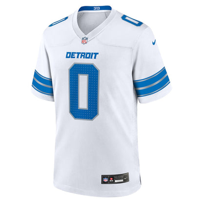 Jahmyr Gibbs 0 Detroit Lions Game Player Men Jersey - White