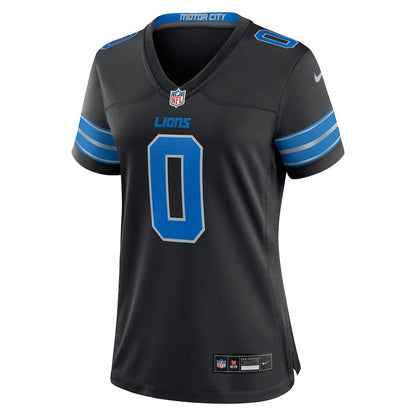 Jahmyr Gibbs 0 Detroit Lions Women's 2nd Alternate Game Player Jersey - Black