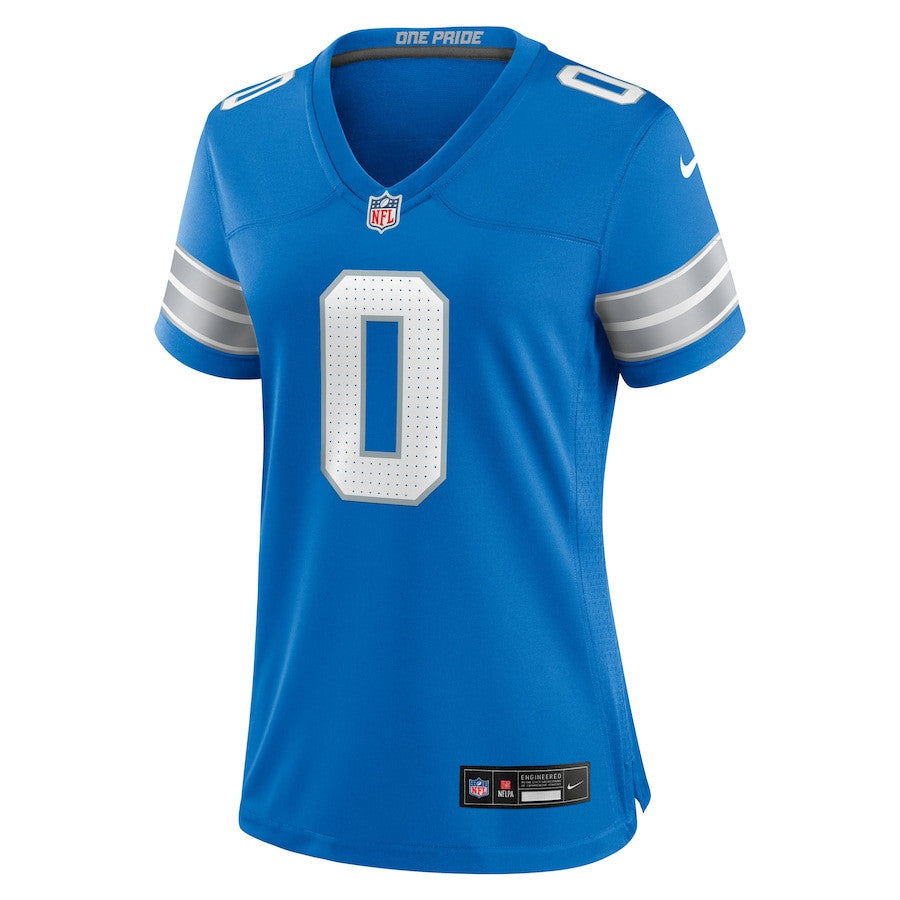 Jahmyr Gibbs 0 Detroit Lions Women's Game Player Jersey - Blue