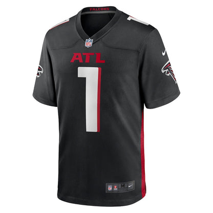 James Pearce Jr. 1 Atlanta Falcons 2025 Draft First Round Pick Game Player Men Jersey - Black