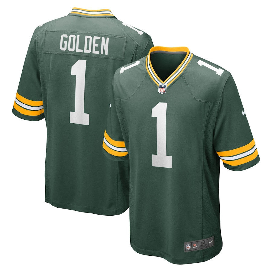 Matthew Golden 1 Green Bay Packers 2025 Draft First Round Pick Game Men Jersey - Green