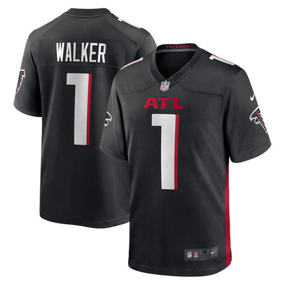 Jalon Walker 1 Atlanta Falcons 2025 Draft First Round Pick Game Men Jersey - Black