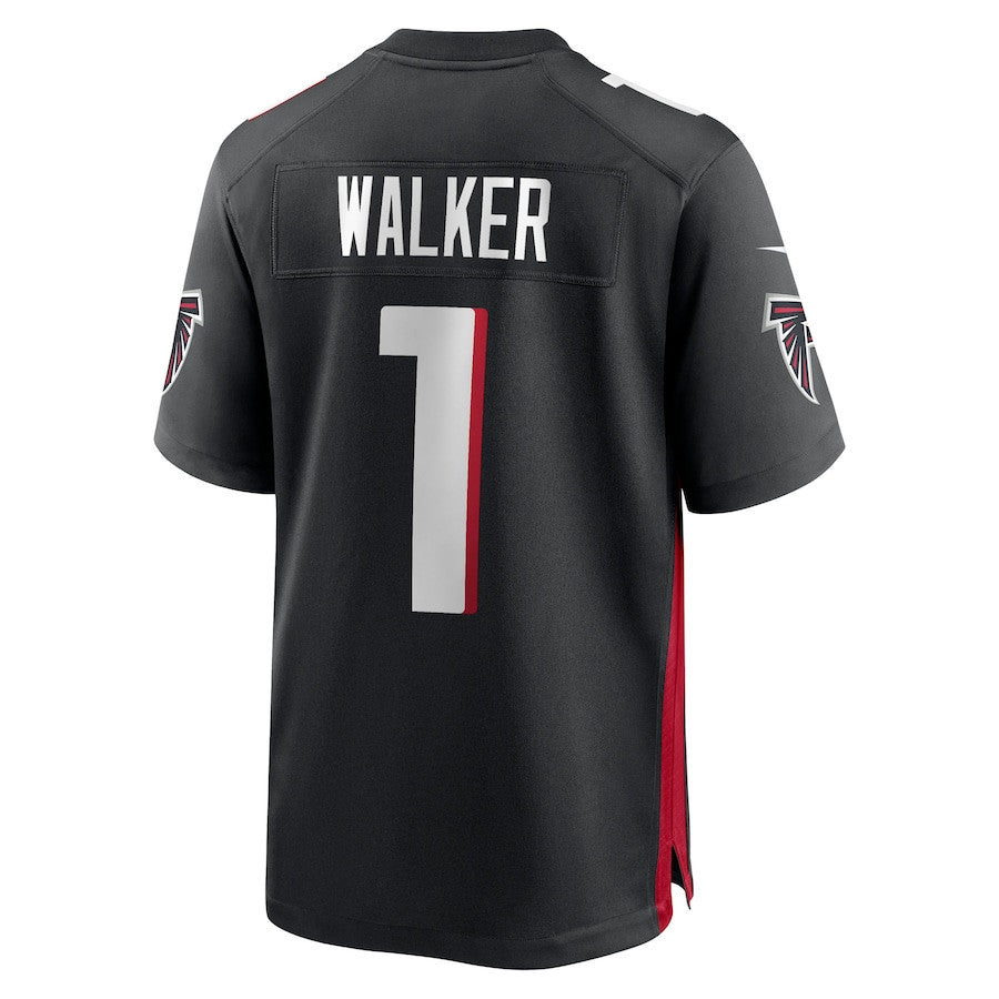 Jalon Walker 1 Atlanta Falcons 2025 Draft First Round Pick Game Men Jersey - Black