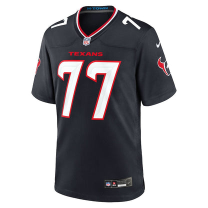 Trenton Brown 77 Houston Texans Team Game Men Jersey - Navy