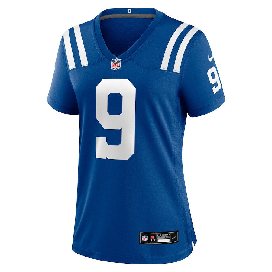 Ajou Ajou 9 Indianapolis Colts Women's Team Game Jersey - Royal