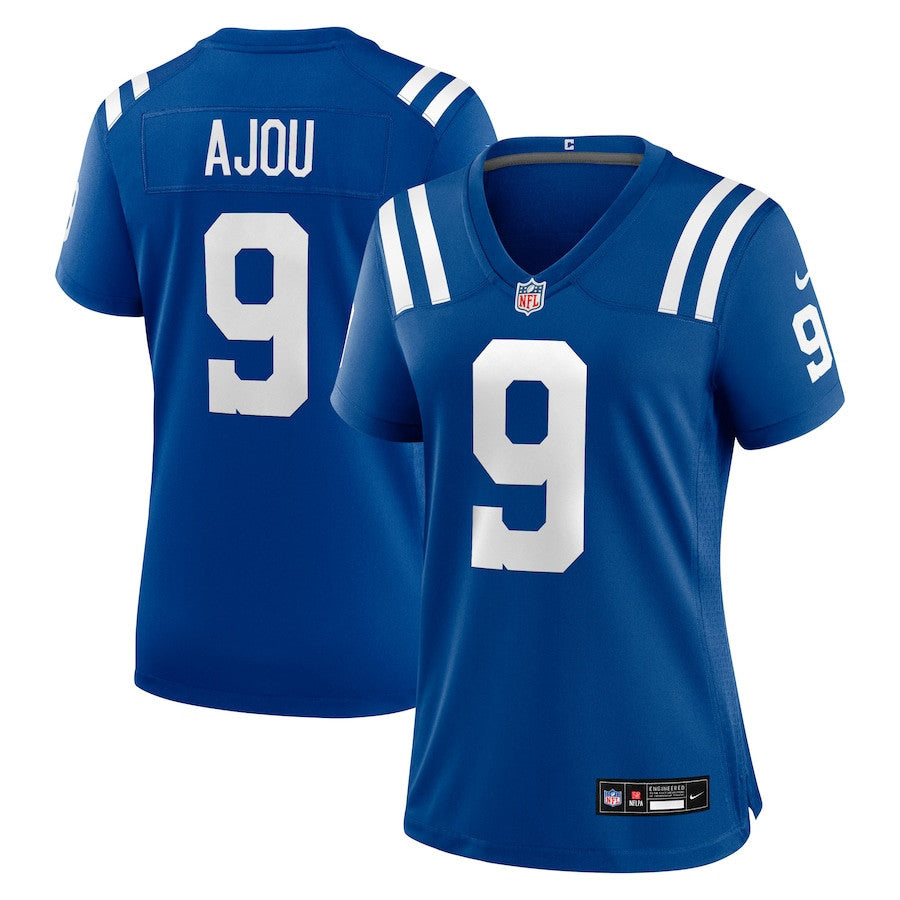 Ajou Ajou 9 Indianapolis Colts Women's Team Game Jersey - Royal