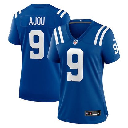 Ajou Ajou 9 Indianapolis Colts Women's Team Game Jersey - Royal
