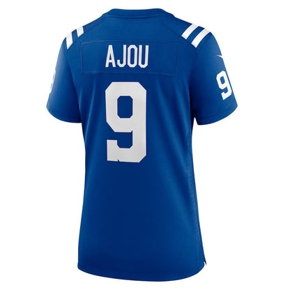 Ajou Ajou 9 Indianapolis Colts Women's Team Game Jersey - Royal