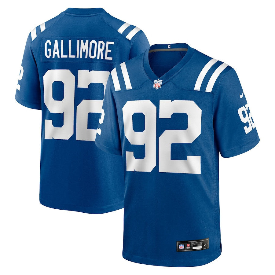 Neville Gallimore 92 Indianapolis Colts Team Game Men Jersey - Royal