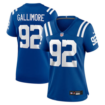 Neville Gallimore 92 Indianapolis Colts Women's Team Game Jersey - Royal