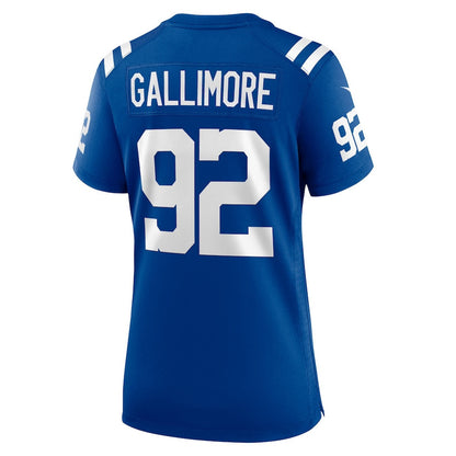 Neville Gallimore 92 Indianapolis Colts Women's Team Game Jersey - Royal
