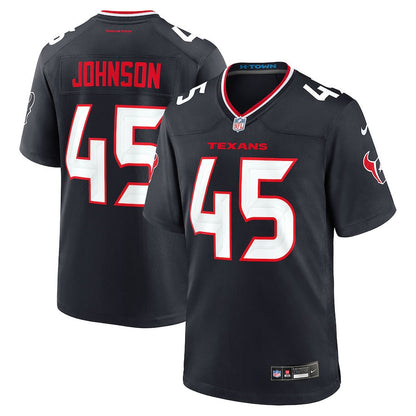 Jakob Johnson 54 Houston Texans Team Game Men Jersey - Navy