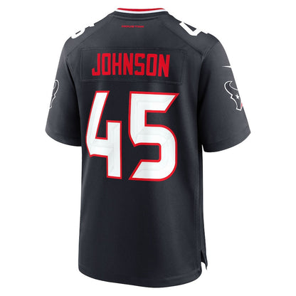 Jakob Johnson 54 Houston Texans Team Game Men Jersey - Navy