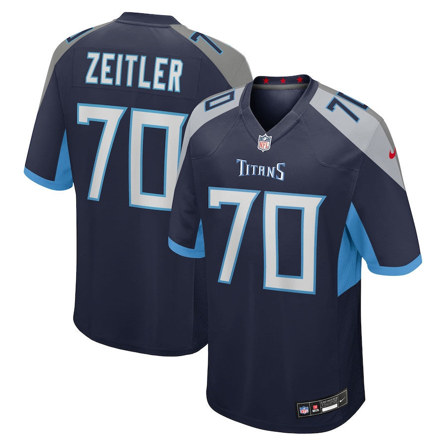 Kevin Zeitler 70 Tennessee Titans Team Game Men Jersey - Navy