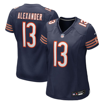 Maurice Alexander 13 Chicago Bears Women's Team Game Jersey - Navy