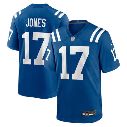 Daniel Jones 17 Indianapolis Colts Team Game Men Jersey - Royal