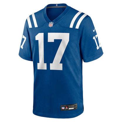 Daniel Jones 17 Indianapolis Colts Team Game Men Jersey - Royal