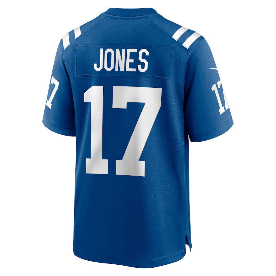 Daniel Jones 17 Indianapolis Colts Team Game Men Jersey - Royal