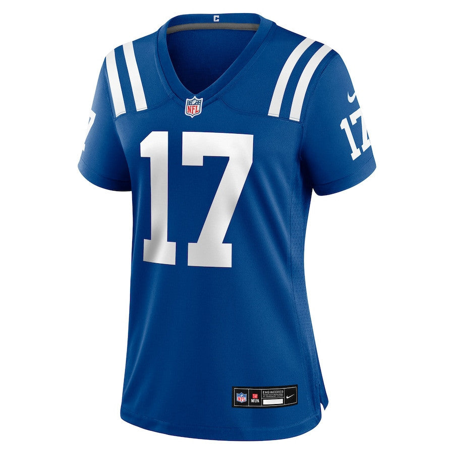 Daniel Jones 17 Indianapolis Colts Women's Team Game Jersey - Royal