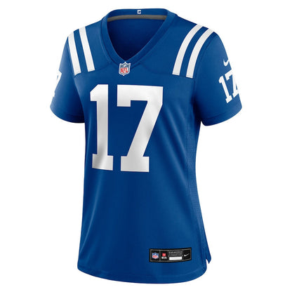 Daniel Jones 17 Indianapolis Colts Women's Team Game Jersey - Royal