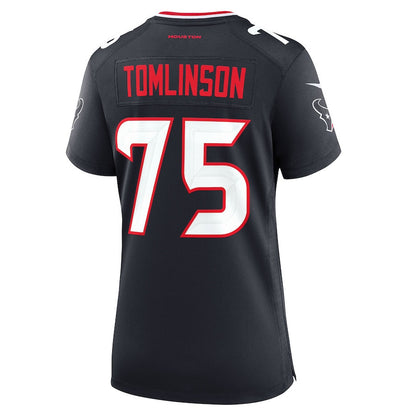 Laken Tomlinson 75 Houston Texans Women's Team Game Jersey - Navy