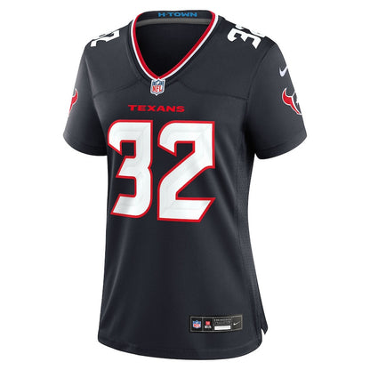 Nick Niemann 32 Houston Texans Women's Team Game Jersey - Navy
