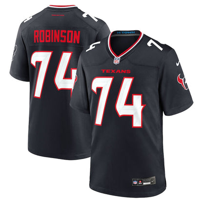 Cam Robinson 74 Houston Texans Team Game Men Jersey - Navy