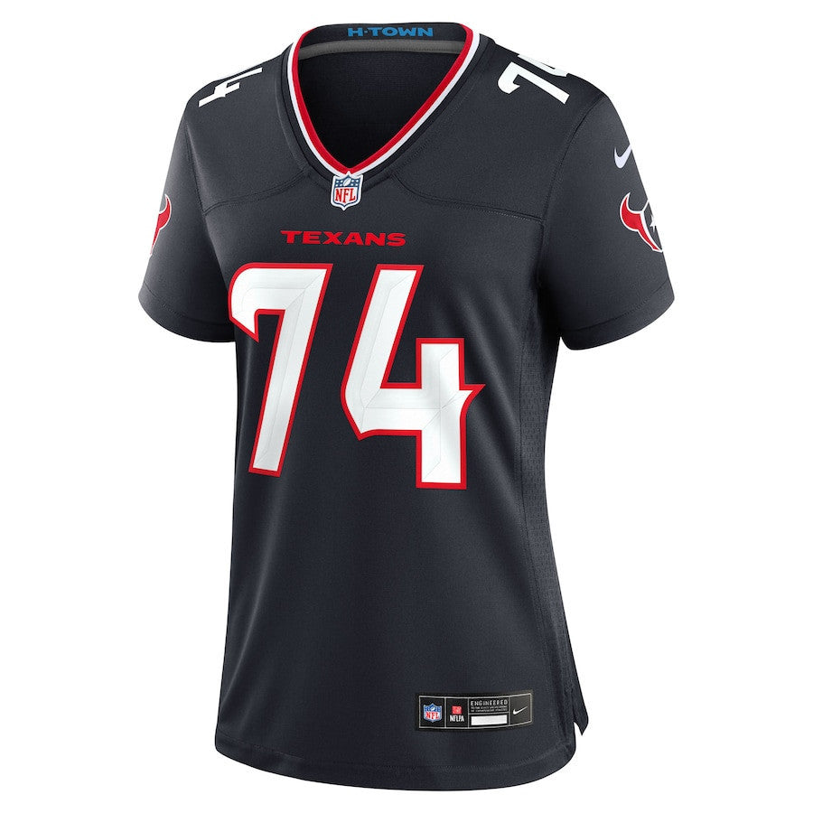 Cam Robinson 74 Houston Texans Women's Team Game Jersey - Navy