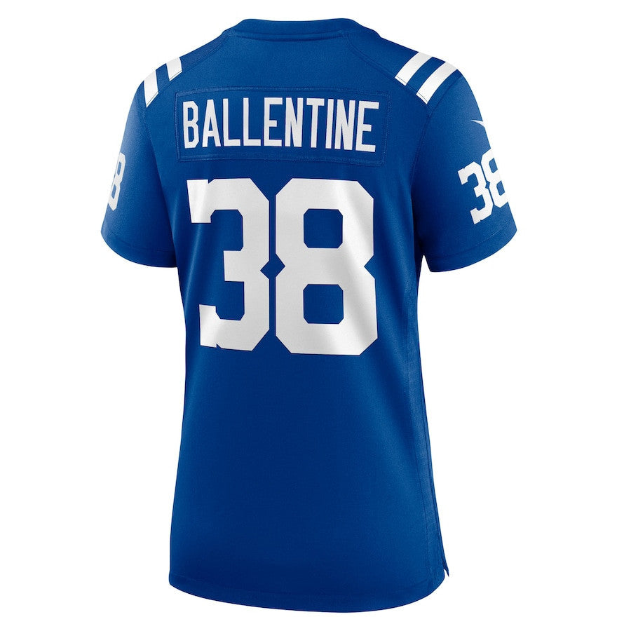 Corey Ballentine 38 Indianapolis Colts Women's Team Game Jersey - Royal