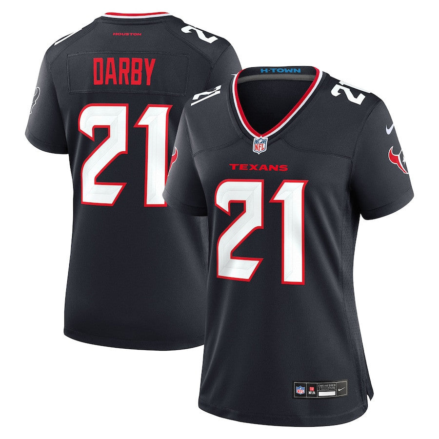 Ronald Darby 21 Houston Texans Women's Team Game Jersey - Navy