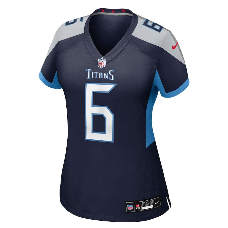 Joey Slye 6 Tennessee Titans Women's Team Game Jersey - Navy