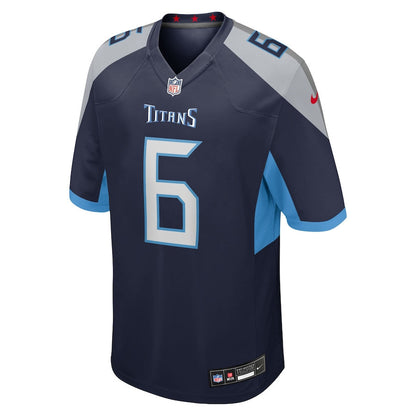 Joey Slye 6 Tennessee Titans Team Game Men Jersey - Navy
