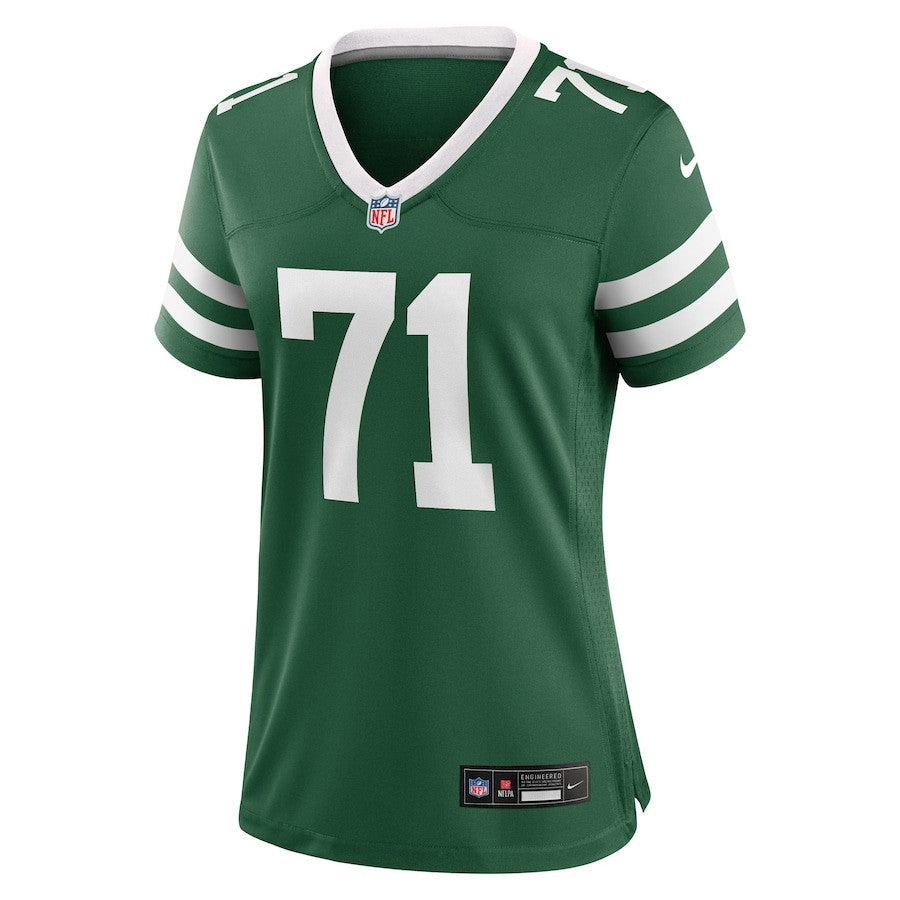 Josh Myers 71 New York Jets Women's Team Game Jersey - Legacy Green