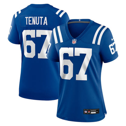 Luke Tenuta 67 Indianapolis Colts Women's Team Game Jersey - Royal