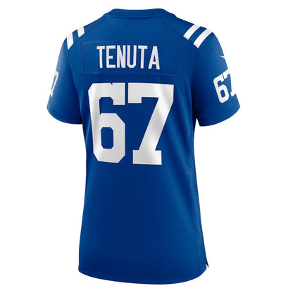Luke Tenuta 67 Indianapolis Colts Women's Team Game Jersey - Royal