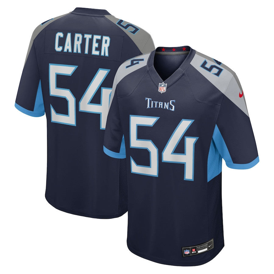 Lorenzo Carter 54 Tennessee Titans Team Game Men Jersey - Navy