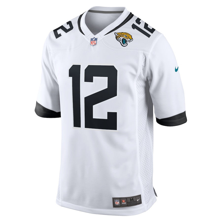 Travis Hunter 12 Jacksonville Jaguars 2025 Draft First Round Pick Game Player Men Jersey - White
