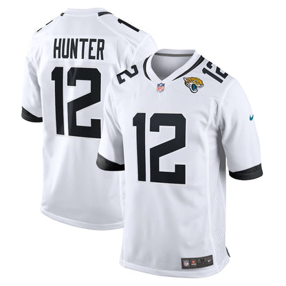 Travis Hunter 12 Jacksonville Jaguars 2025 Draft First Round Pick Game Player Men Jersey - White