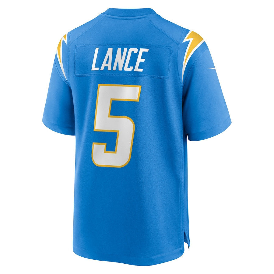 Trey Lance 5 Los Angeles Chargers Team Game Men Jersey - Powder Blue