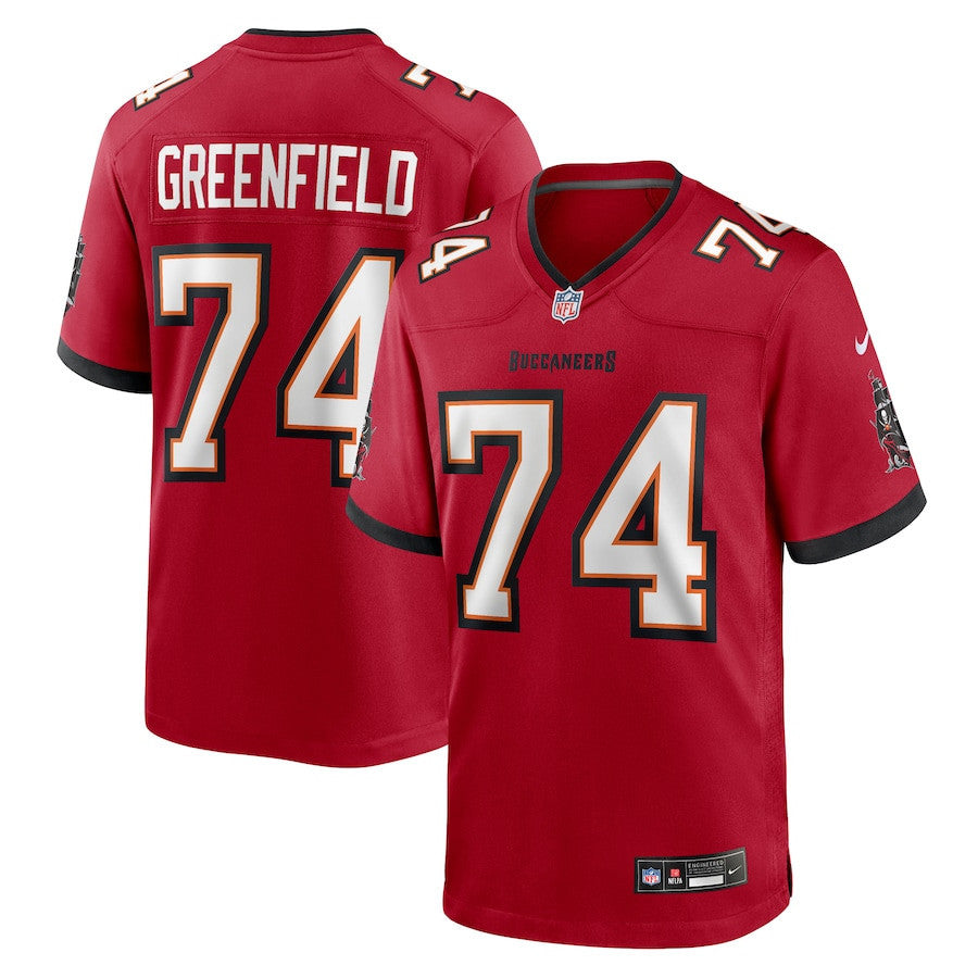 Garret Greenfield 74 Tampa Bay Buccaneers Team Game Men Jersey - Red