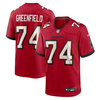 Garret Greenfield 74 Tampa Bay Buccaneers Team Game Men Jersey - Red