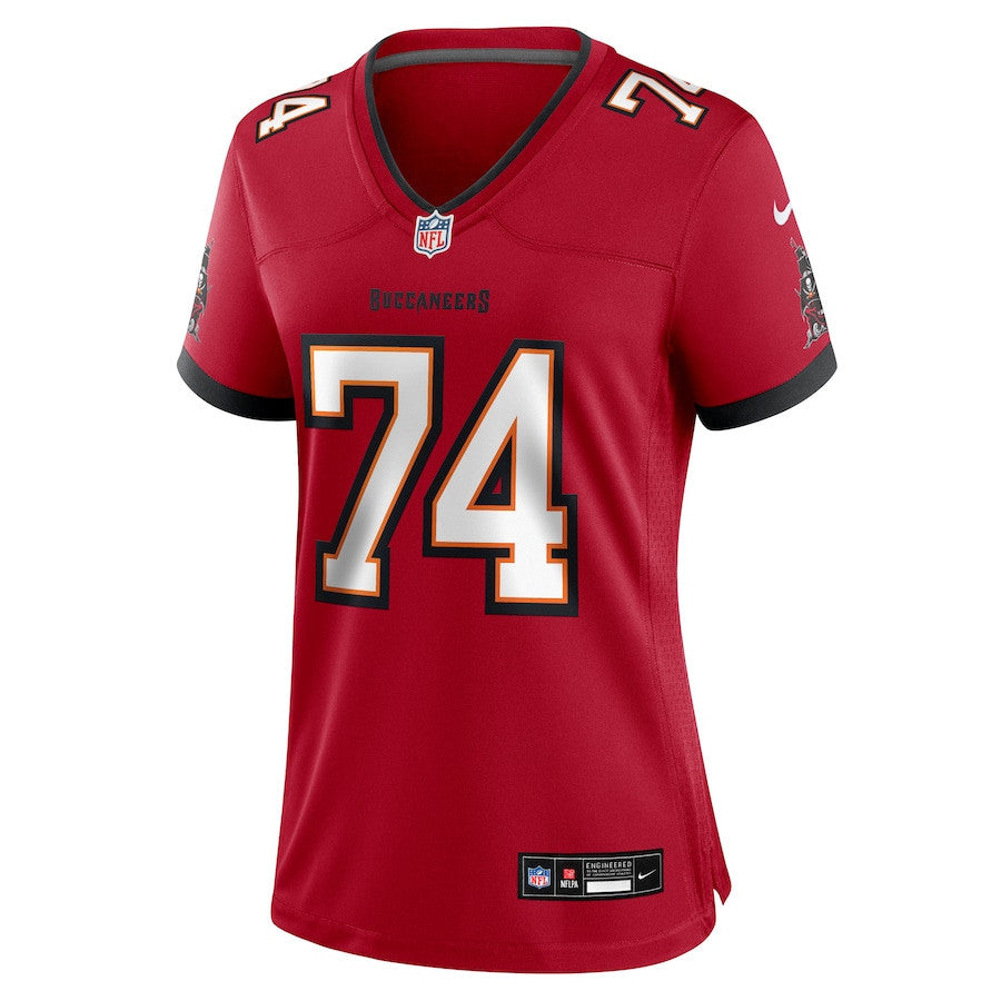 Garret Greenfield 74 Tampa Bay Buccaneers Women's Team Game Jersey - Red
