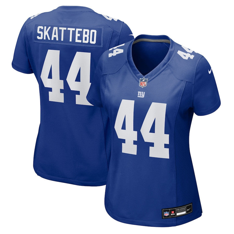 Cam Skattebo 44 New York Giants Women's Team Game Player Jersey - Royal