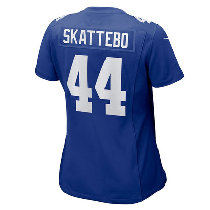 Cam Skattebo 44 New York Giants Women's Team Game Player Jersey - Royal