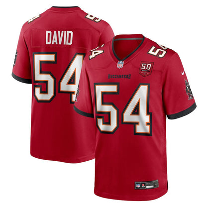 Lavonte David 54 Tampa Bay Buccaneers 50th Anniversary Game Men Jersey - Red