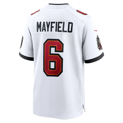 Baker Mayfield 6 Tampa Bay Buccaneers 50th Anniversary Game Men Jersey - White