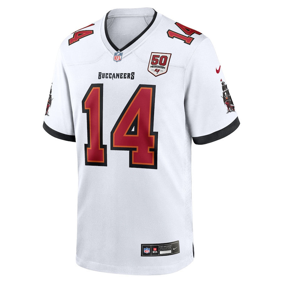 Chris Godwin Jr. 14 Tampa Bay Buccaneers 50th Anniversary Game Men Jersey - White